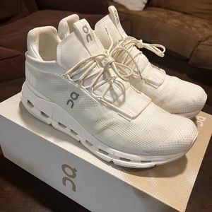 Size 10 Mens Cloudnova All White